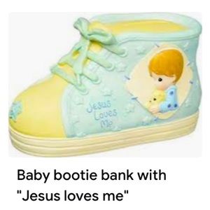 Precious Moments Jesus loves me bank